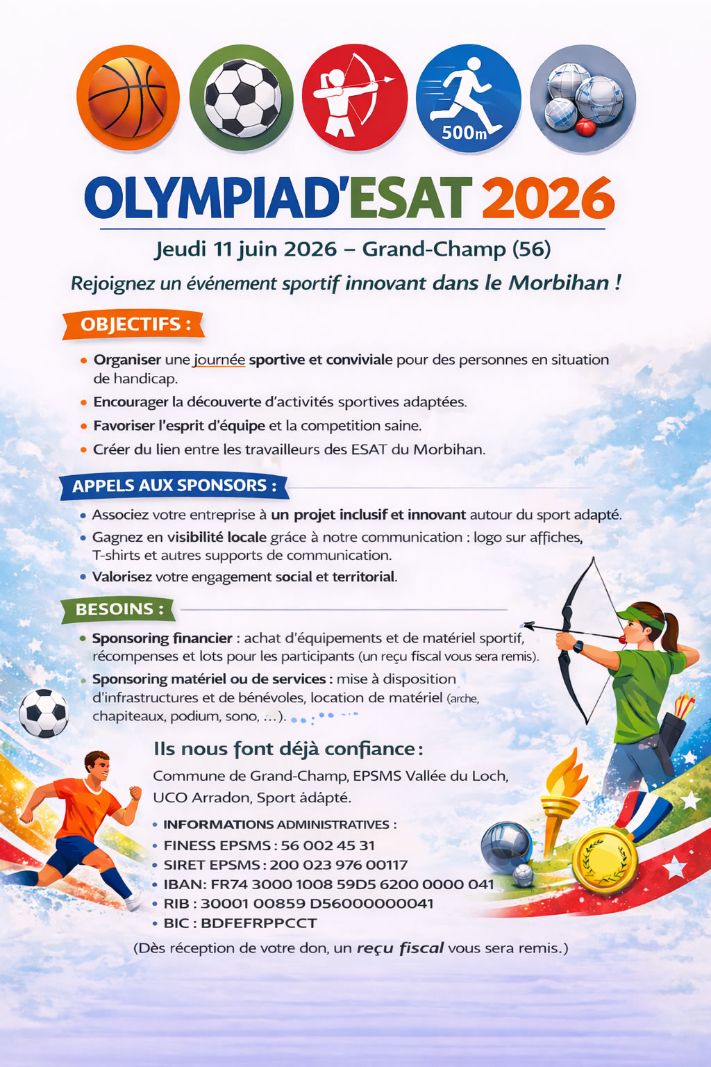 Affiche promotionnelle Olympiad ESAT 2026